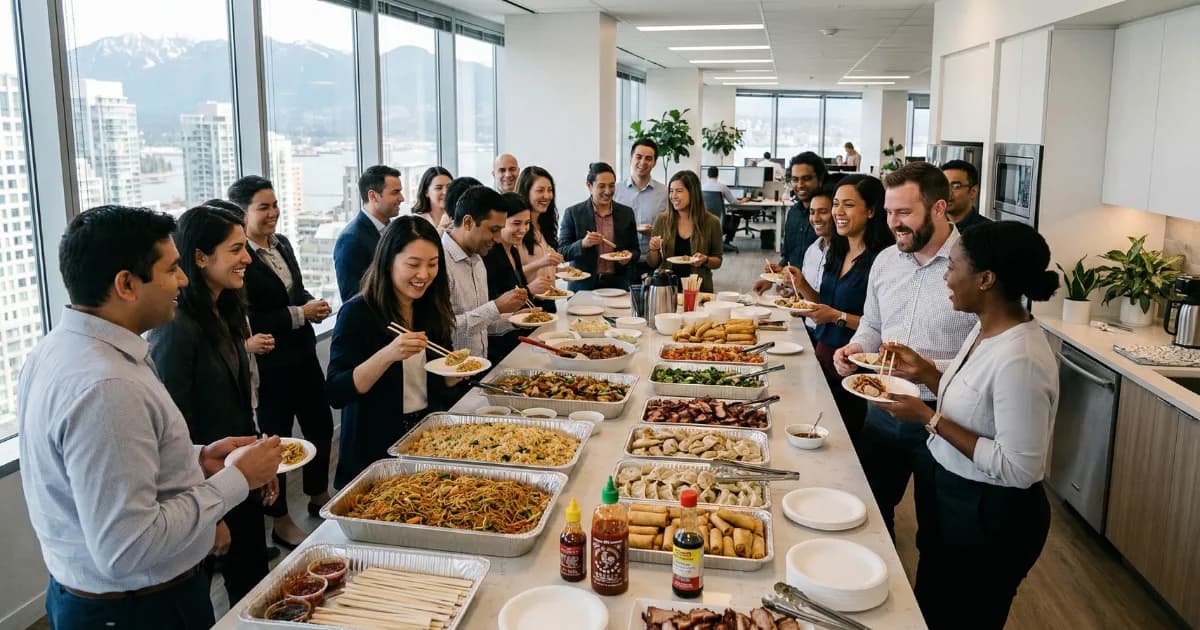 Featured image for Vancouver Office Catering for 20-Person Teams