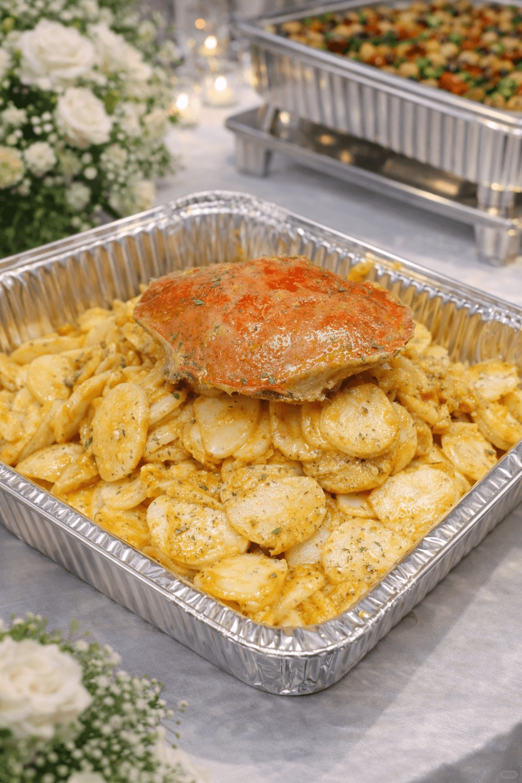 Dungeness Crab (Salted Egg Rice Cake / Typhoon Style)